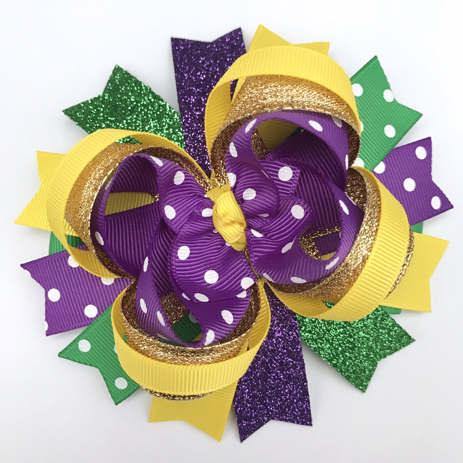 how to make mardi gras bow