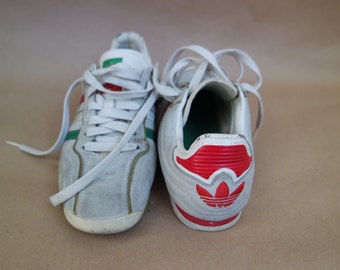 Vintage Adidas Trefoil Sneakers 1990s Trainers Skate Shoes UK 4.5 EUR 37.5 US 5 White Adidas Shoes Light Gray Adidas tie trainers Womens