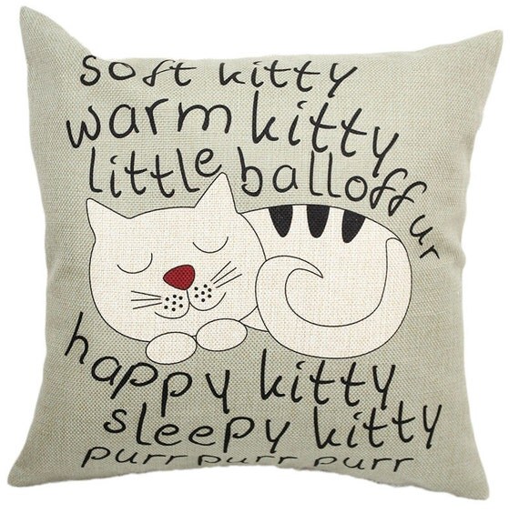 kitty cat pillow