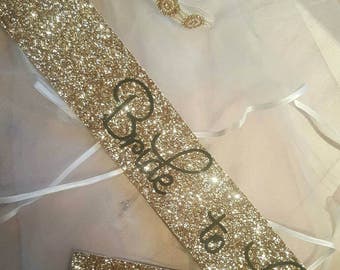 vintage bride to be sash