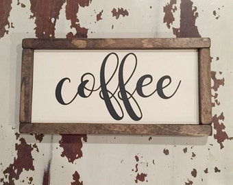 Coffee Sign | Coffee Bar Sign | Kitchen Sign | But First Coffee