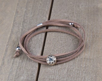 Matron of honor bracelets - coffee bracelet - wrap bracelet - handmade bracelet - will you be my matron of honor gift - Gifts under 20