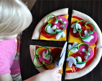Pizza Pizza, Felt Pizza, Toy Pizza