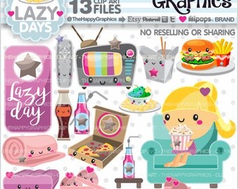 Lazy Day Clipart, 80%OFF, Lazy Day Graphic, COMMERCIAL USE, Planner Accessories, Relax Clipart, Relax Graphic, Rest Clipart, Repose