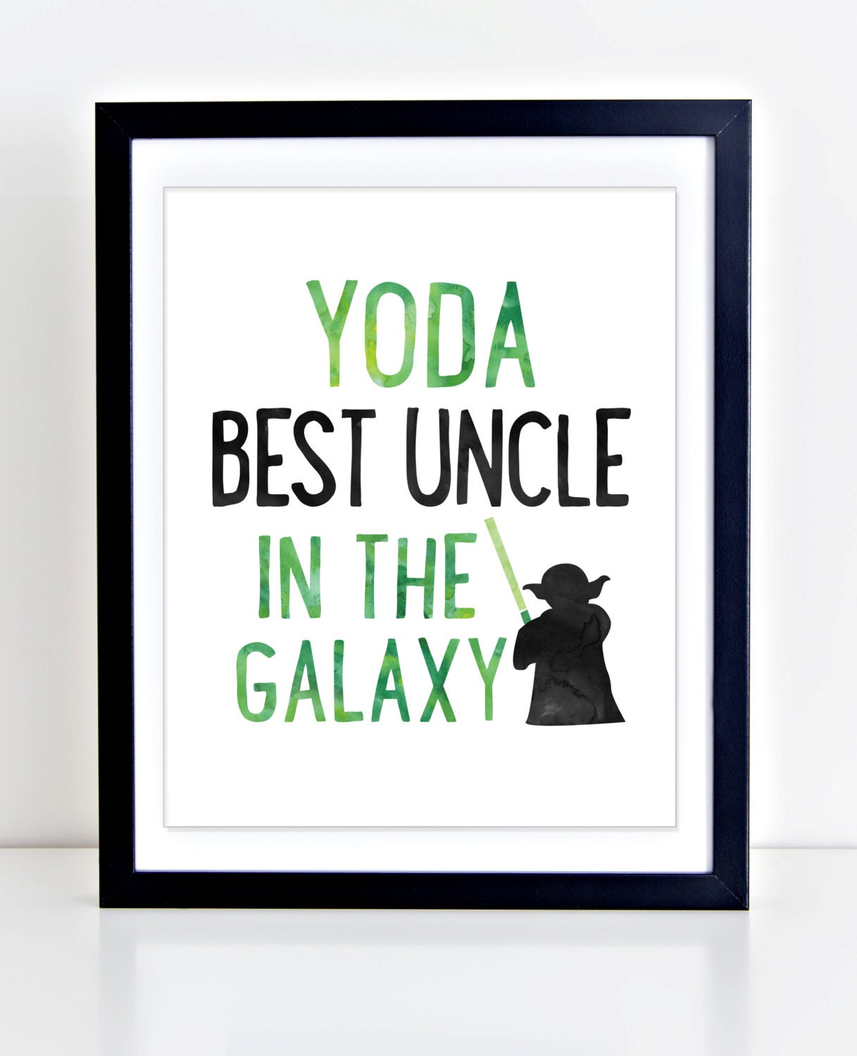 Download Star Wars Printable Uncle Gift Fathers Day for Uncle Yoda