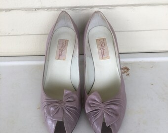 Vintage 1980's Sesto Meucci Italian Lavender Pumps