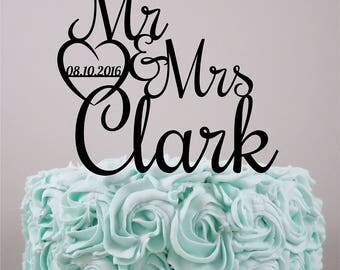 Wedding Cake Topper, Personalized Cake Topper, Custom Cake Topper, Acrylic Cake Topper, Custom wedding cake topper, Wedding.
