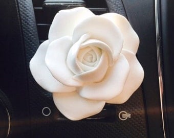 ROSE CAR PERFUME, Car vent clip , car air freshener,car fragrance, car interior