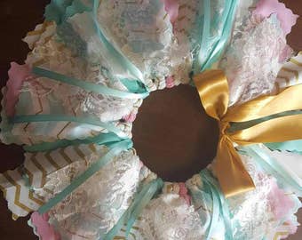 pink mint gold first birthday tutu spa blue tutu gold fabric tutu newborn infant tutu mint green princess skirt mint gold fabric tutu