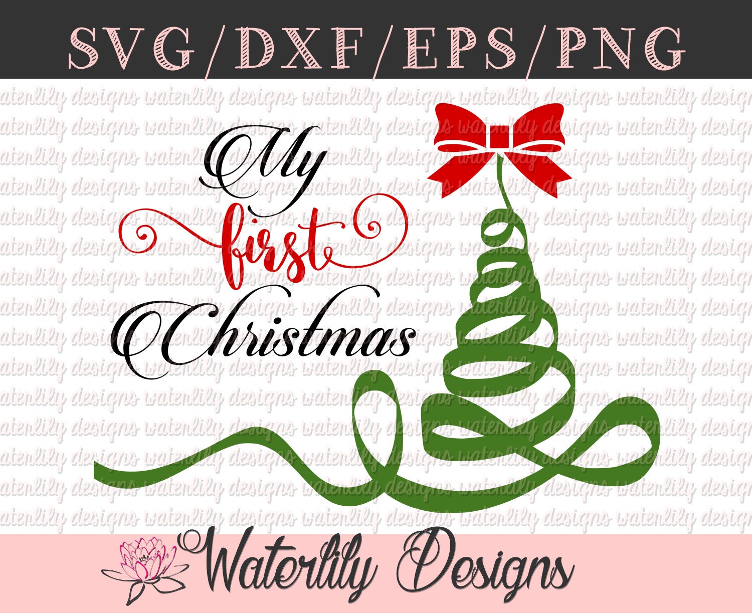 My First Christmas SVG/DXF Cut File Instant Download for Cricut.