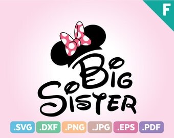 Download Big sister iron on | Etsy