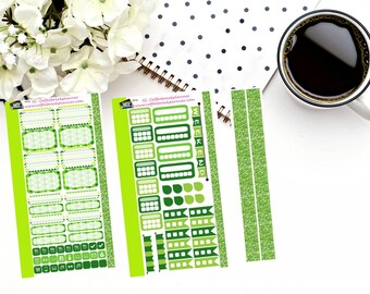 Personal Planner Weekly Sticker Kit| St. Patrick's Day Theme Personal Planner Kit|Planner Stickers| Pink and Green Flowers| P016