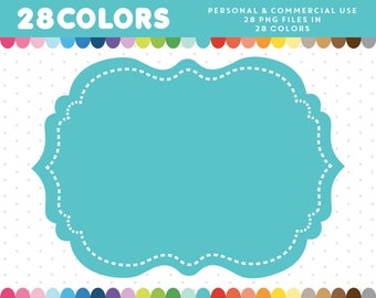 Stiched Frames, Digital Stiched Frame Clip art, Border Clipart, Stiched Vintage Frame, Wedding Frame Clipart, Frame Label, CL-379