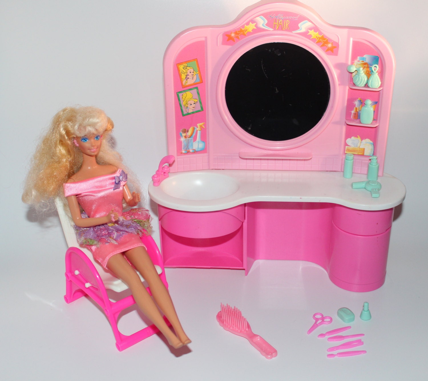 barbie hair salon