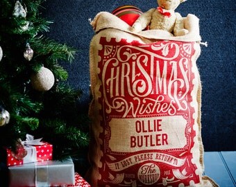 The Red Rowland Personalised Christmas Sack