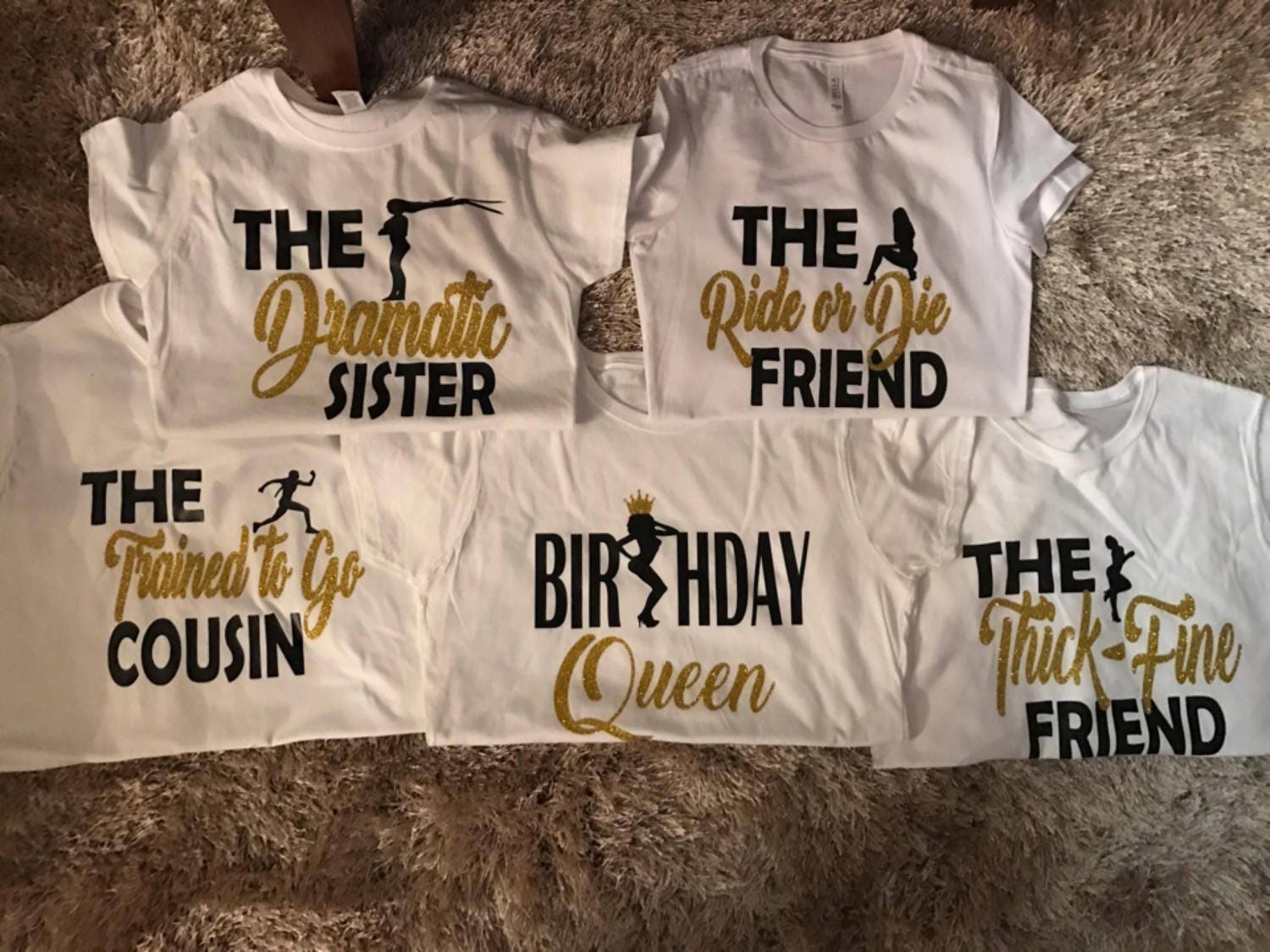 squad birthday shirts