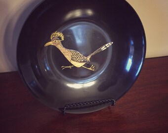 Vintage Couroc Roadrunner Bowl /Couroc Bird Bowl / Couroc Dish
