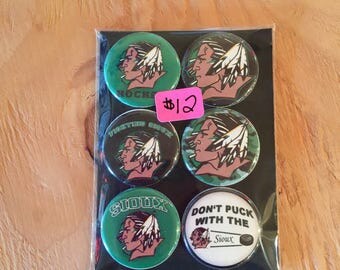 Button Magnets - UND Fighting Sioux