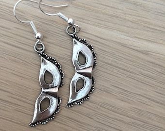 Fifty shades earrings, fifty shades stocking filler, 50 shades of grey gift, masquerade earrings, 50 shades valentines, 50 shades of grey,