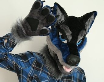 Custom fursuit partial, fursuit head, cheap fursuit head, cheap fursuit makers, cheap fursuit comissions