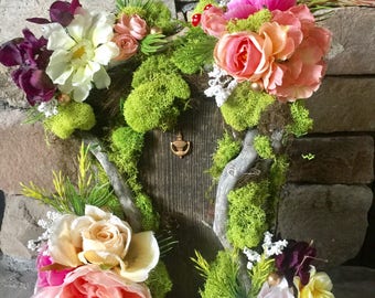 Garden party Fairy Door, fairy party, wedding centerpiece, home decor, enchanted forest,