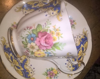 A vintage tea cup and saucer by Royal Adderley.