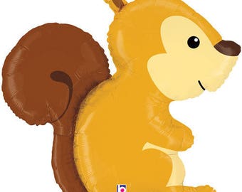 Squirrel Balloon, Woodland Party, 36" Large Balloons, Animal Balloon, Pet Balloon, Party Balloon, Woodland, Birthday Party, Birthday