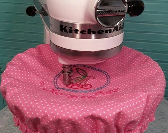 Standmixer Bowl cover/kitchenaid/pink/embroidered/cherry