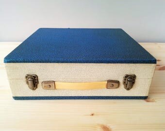 60s/70s Cheney Vinyl Record Storage Case - Vintage Record Storage Box - Made In England