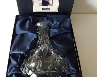 White Star Line Stuart Crystal Decanter In Box, Replica Collectible Crystal Decanter/Caraffe by Stuart/Waterford Crystal, Mint Condition