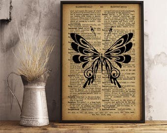 Polynesian butterfly Print, Hawaiian Polynesian Tattoo Style, Geometric Tribal Art, Hawaiian Art, Tribal butterfly Wall Decor (PB01)