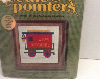 Needle Pointers Kit Caboose No 5651 Vtg 1974 Train