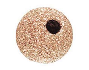 Rose Gold Filled Stardust Beads 14/20kt. - 3mm or 4mm