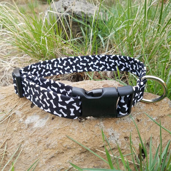 Black and White dog bone dog collar Limited Supply