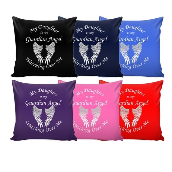 Memorial Pillow Cover Daughter Guardian Angel Pillow Case