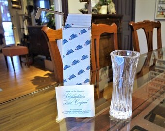 Princess House Highlights Crystal Accent Vases #871 – Art Deco Crystal Vase