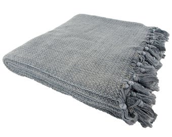 SALE30%OFF! STONE WASH Throw Blanket - Single Size - For Bed and Sofa