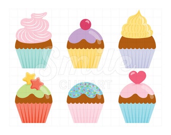 cupcake clip art – Etsy