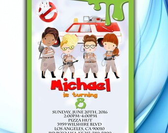 Ghostbusters Birthday Invitation, Ghostbusters Birthday, Ghostbusters party