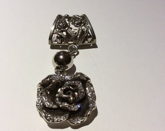 Silver Tone Scarf Slide