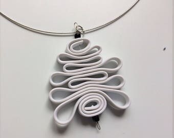 Unique, Handmade, Pendant Necklace. Jewellery made from upcycled phone charger.