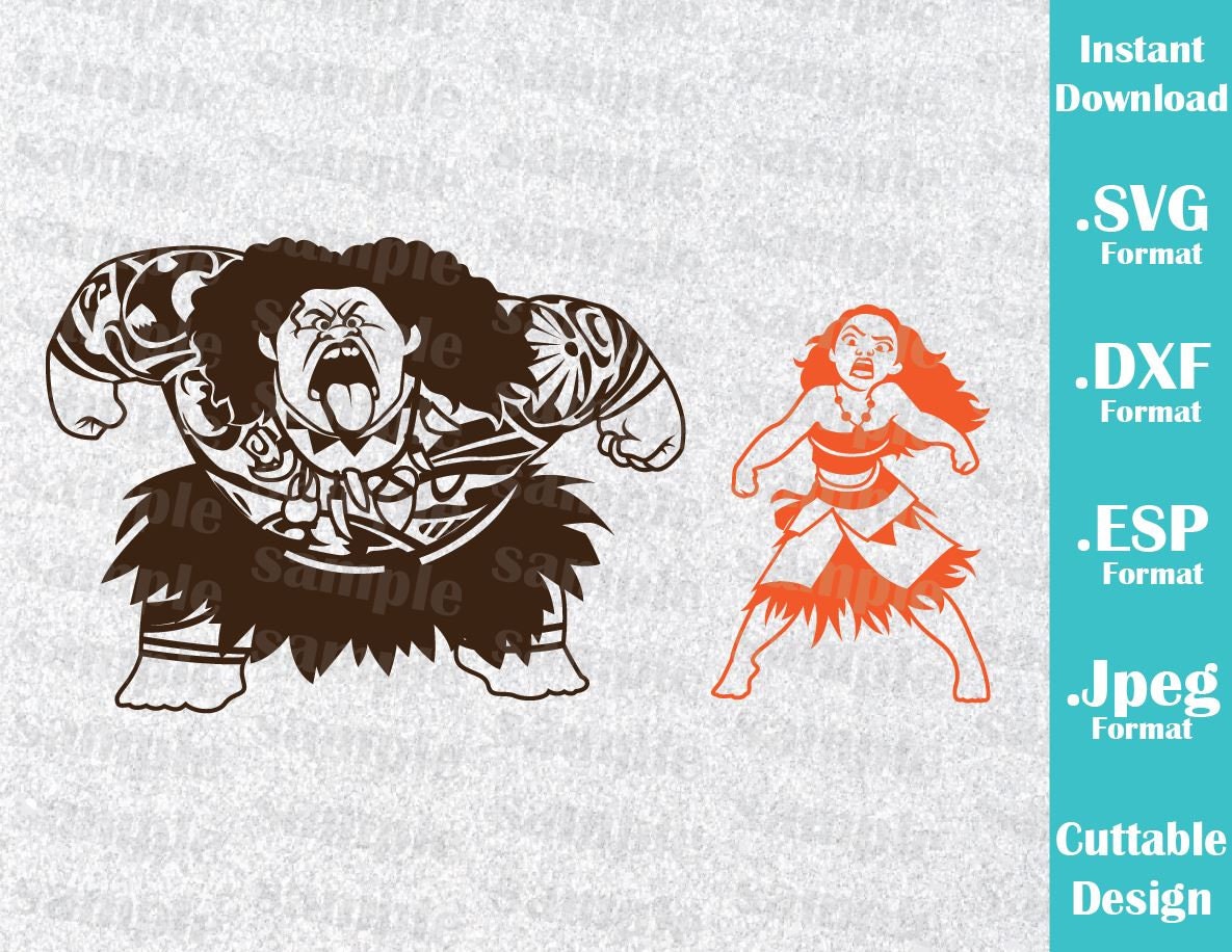 Download INSTANT DOWNLOAD SVG Disney Inspired Princess Moana and ...