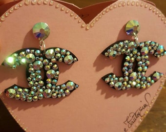 Aurora Borealis Swarovski earrings