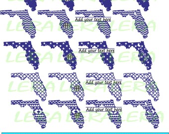 60% OFF, Florida State SVG, Florida Monogram Frames, Florida Cricut file, Silhouette Vinyl Cutting file, Florida dxf, svg, dxf, ai, eps, png