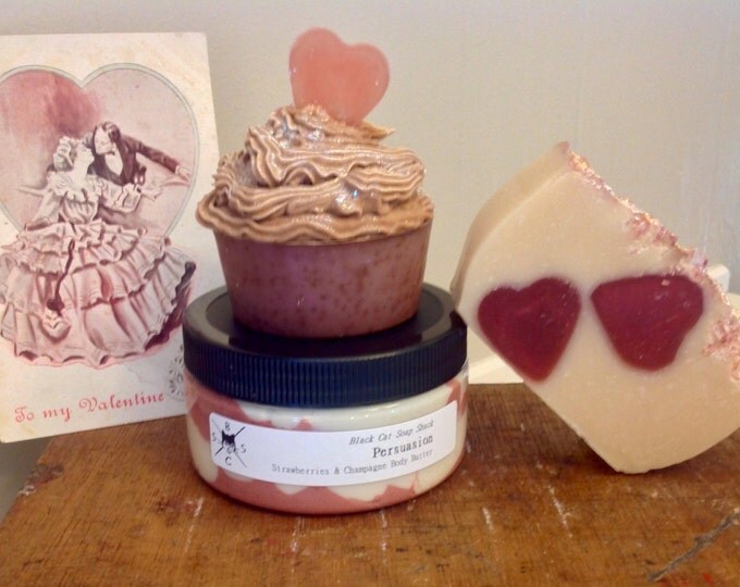 Valentines Gift Set - Gifts for Her, Gift Sets, Bath Gifts, Homemade Soaps