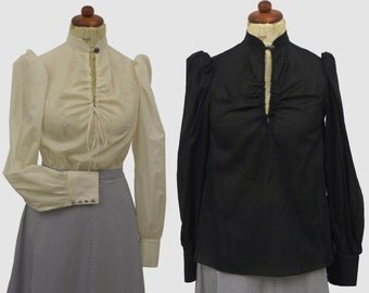 Slip blouse Elisabeth with stand-up collar