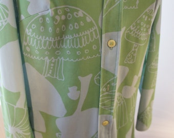 Vintage 70's mushroom dress Free shipping