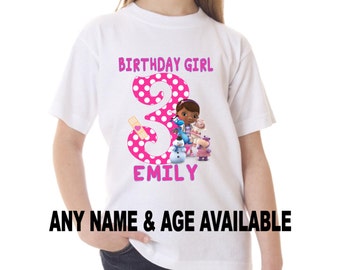 Doc McStuffins Birthday Shirt Peronalized