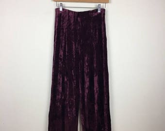 Mustang Sally Burgundy Velvet Pants