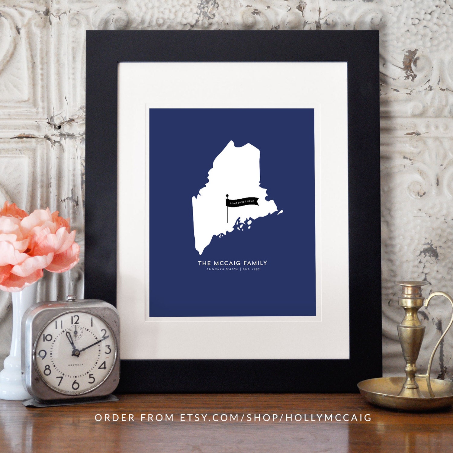 Art Print Maine Custom Wall Art Housewarming Gift